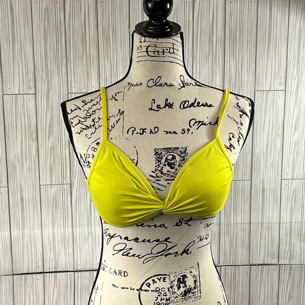 Athleta Yellow Bikini Top